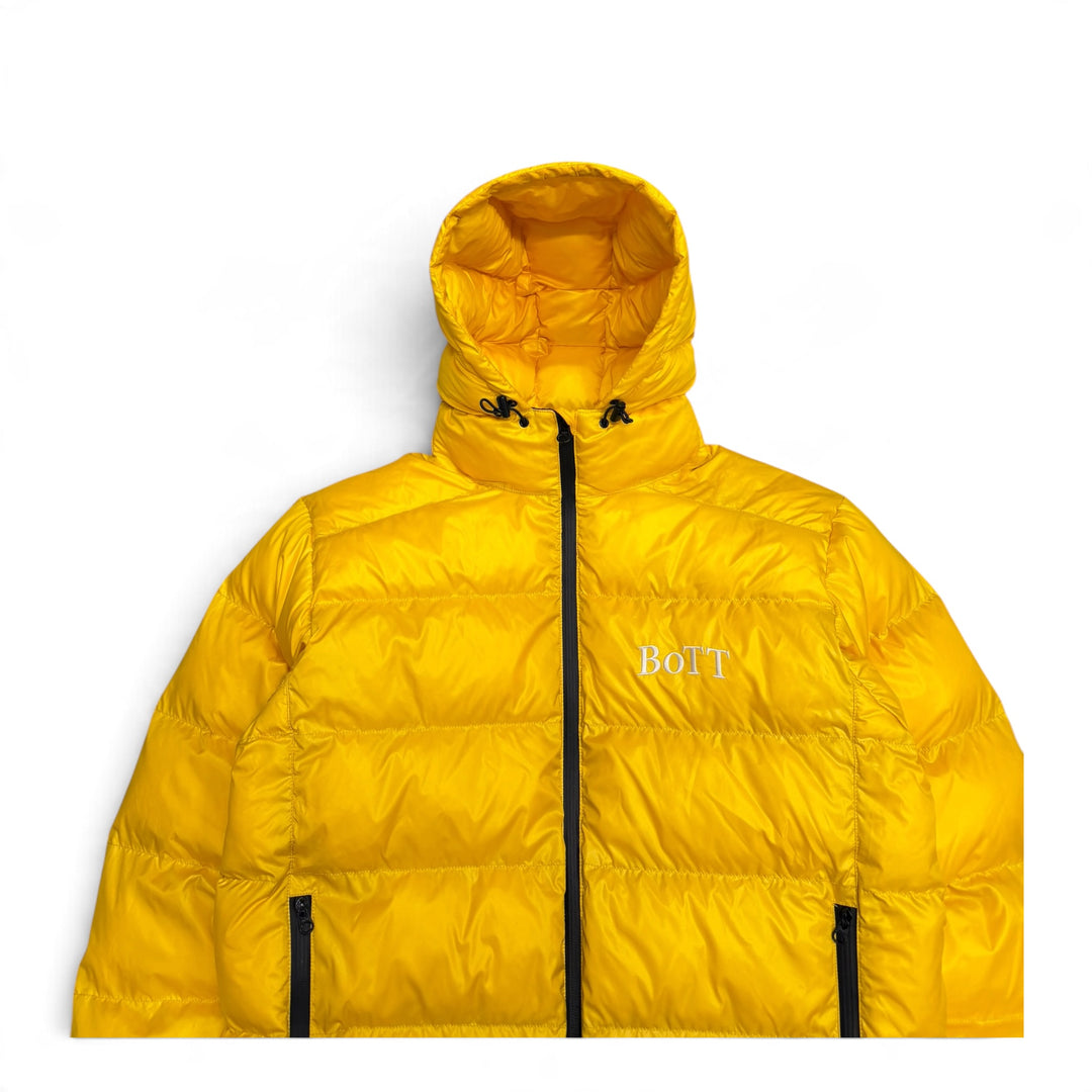 Bott Yellow Hooded Puffer Jacket (M)