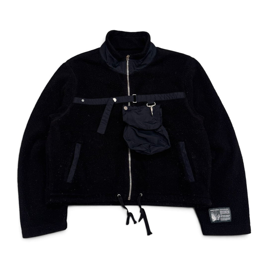 Reese Cooper Black Deep Pile Zip Up Utility Fleece (M)
