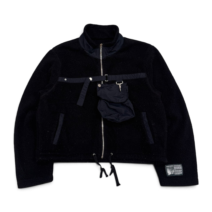 Reese Cooper Black Deep Pile Zip Up Utility Fleece (M)
