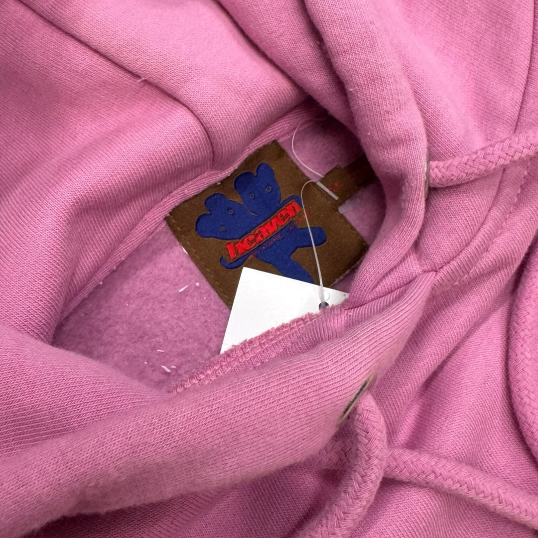 Heaven Pink Teddy Bear Graphic Pullover Hoodie (XL)