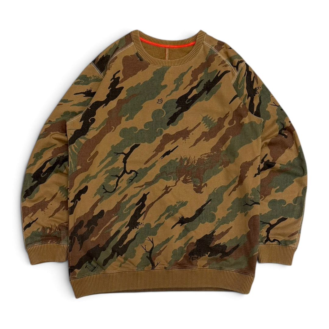 Maharishi Crew Neck Camo Sweatshirt Green (M)