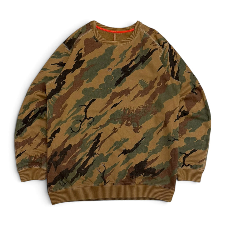 Maharishi Crew Neck Camo Sweatshirt Green (M)