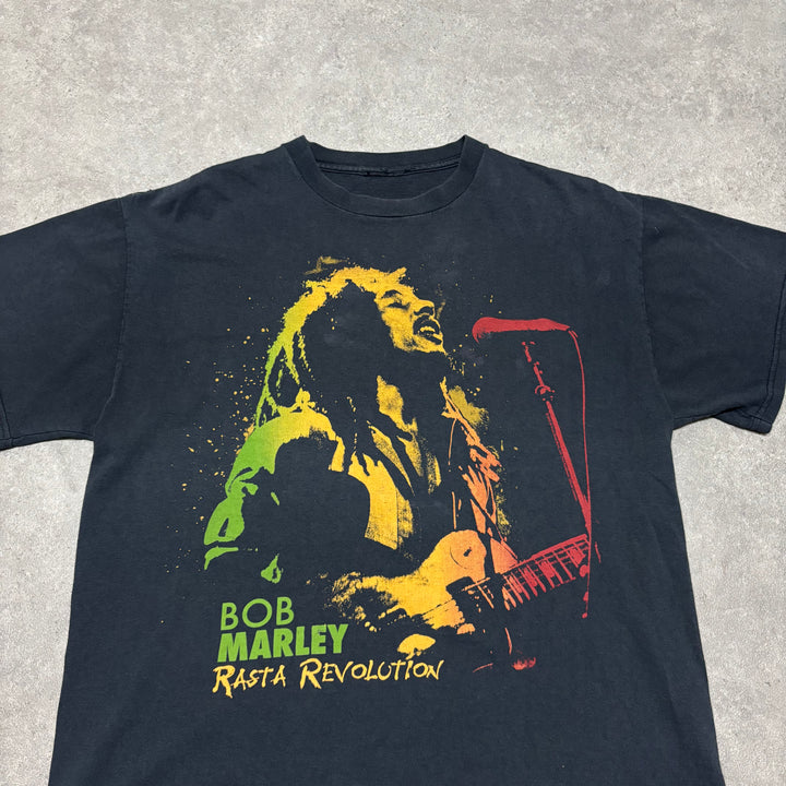 Vintage Bob Marley Black Graphic T-Shirt (L)
