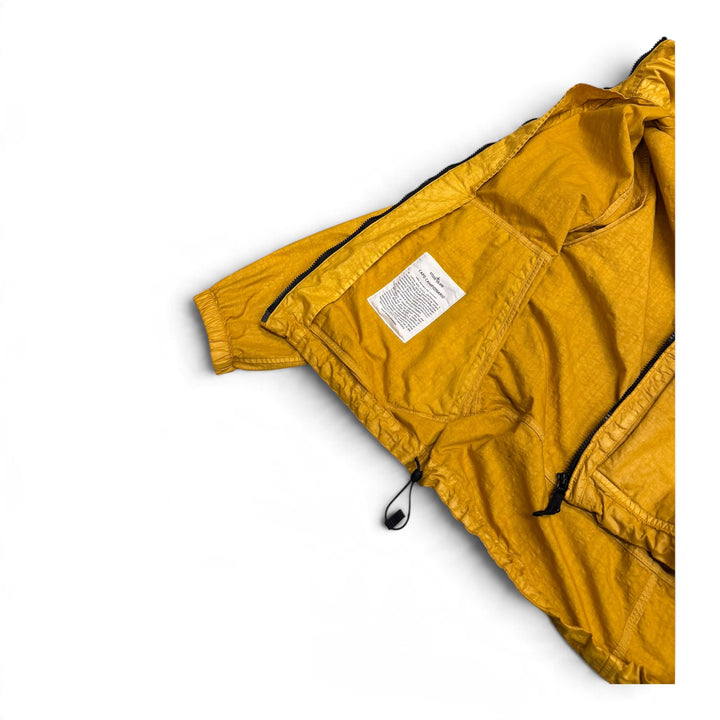 Stone Island Yellow Zip Up Hooded Jacket (L)