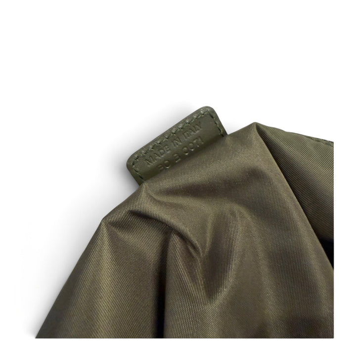 Dior Navy Trotter Canvas Shoulder Bag Green