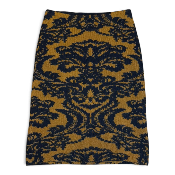 Dries Van Noten Knitted Black & Brown Skirt (S)
