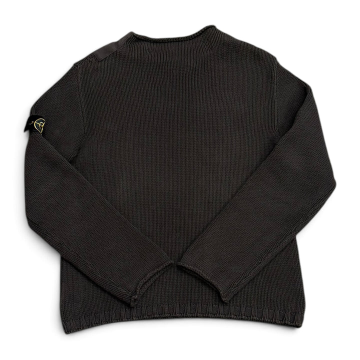 Vintage Stone Island Heavy Weight Knitted Jumper Grey (M)