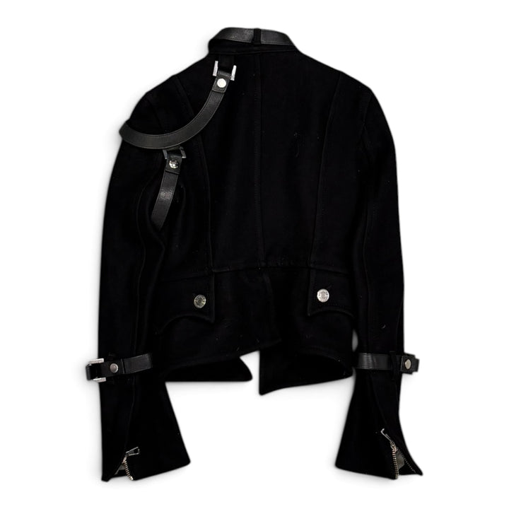 Dsquared2 Woolen Asymmetrical Bondage Jacket Black (M)