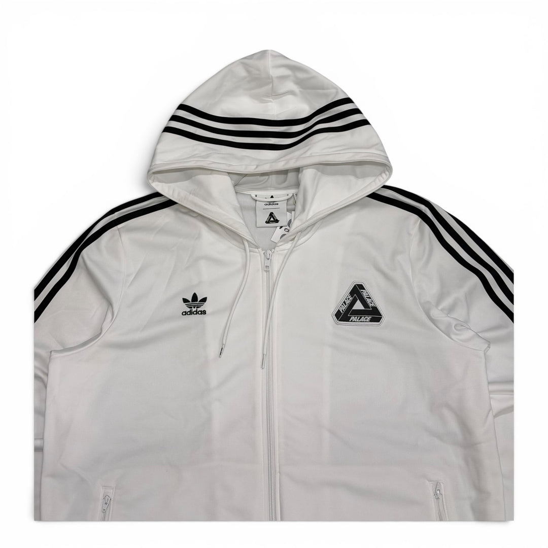 Palace x Adidas White Full Zip Tracksuit Hoodie (L)