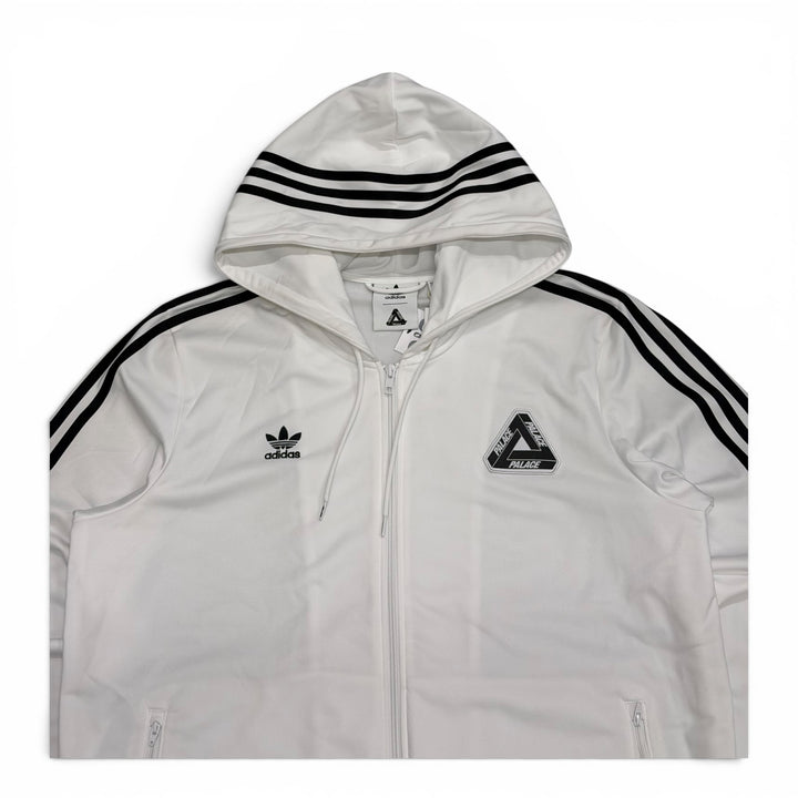 Palace x Adidas White Full Zip Tracksuit Hoodie (L)