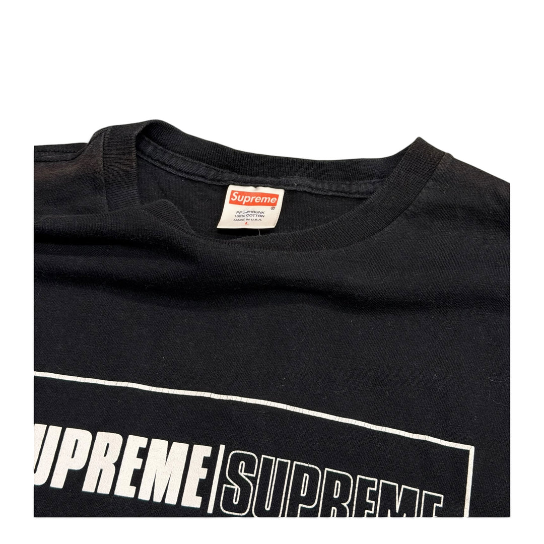 Supreme Spell Out Box Logo T shirt Black (M)