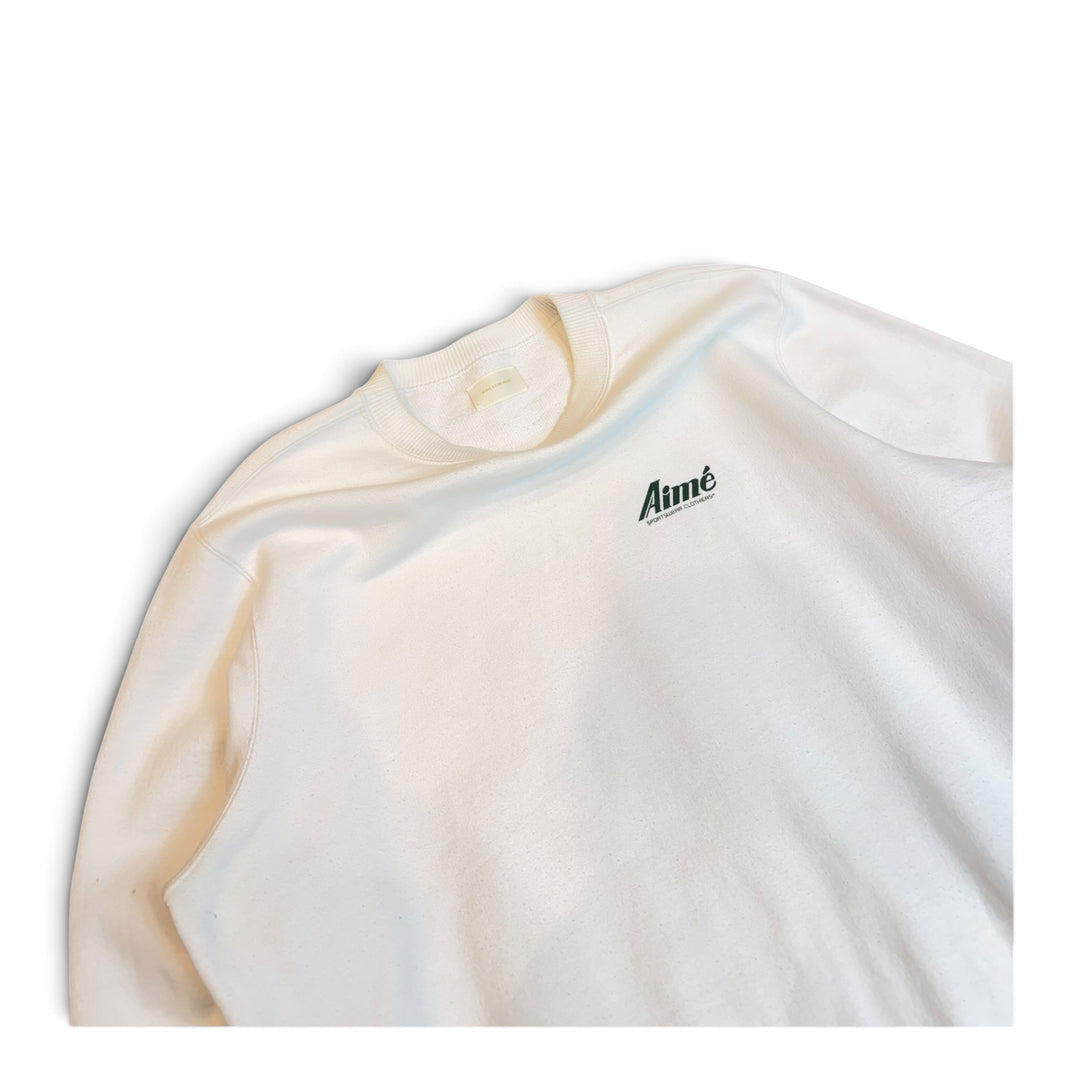 Aime Leon Dore White Graphic Sweatshirt (L)