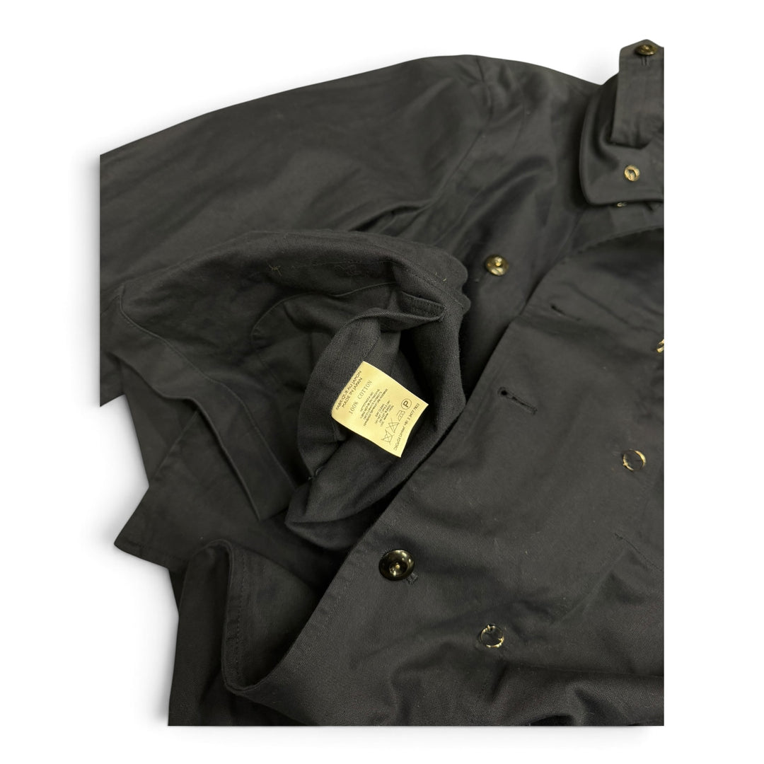 Vintage Jipijapa Button Up  Jacket Navy (L)