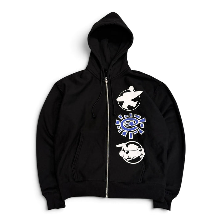Stussy x Always Black Zip Up Hoodie (L)