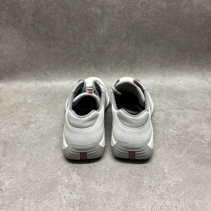 Prada Americas Cup Original White Leather Trainers (UK8.5)