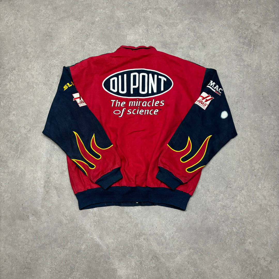 Vintage Dupont Red Nascar Racing Jacket (S)