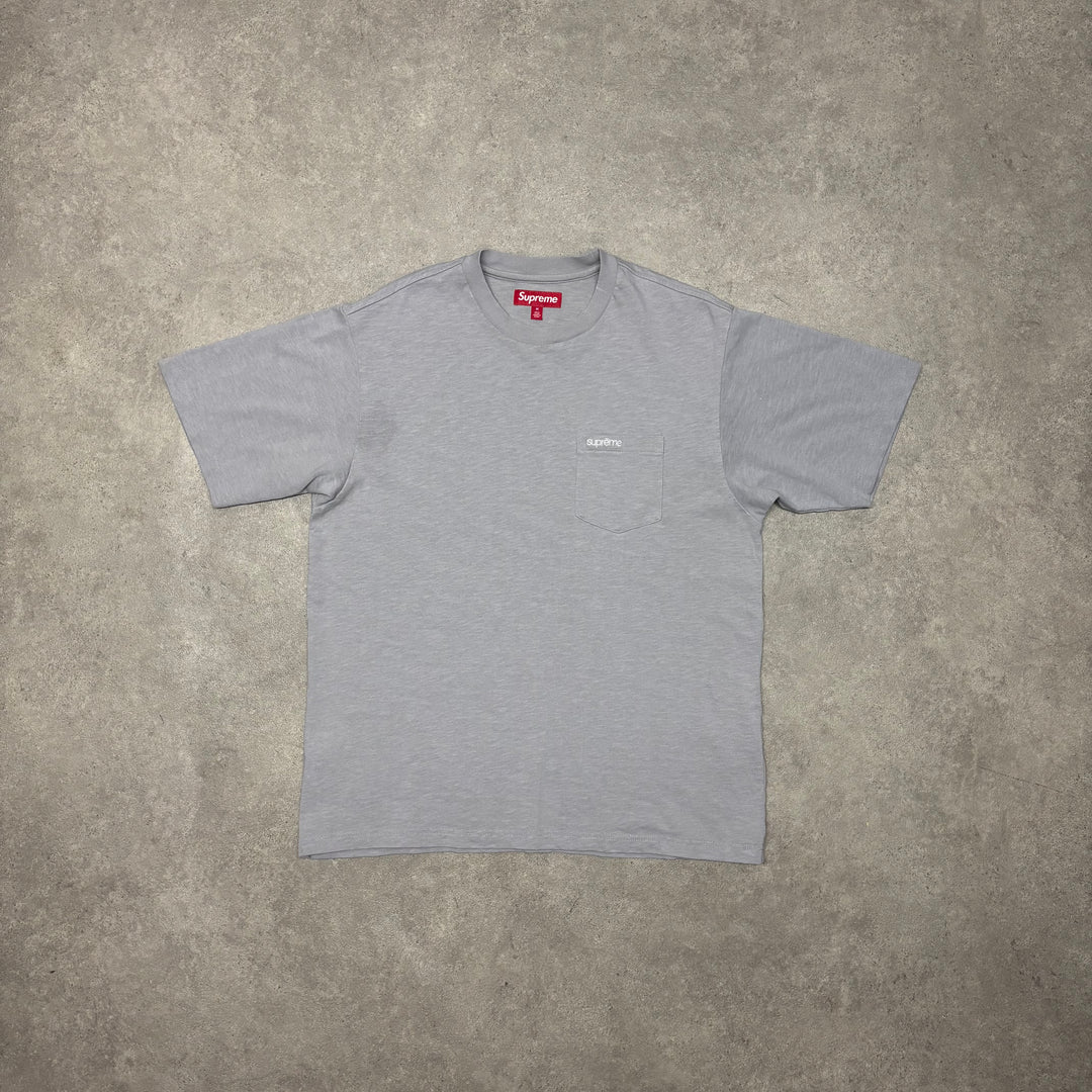 Supreme Grey Pocket T-Shirt (M)