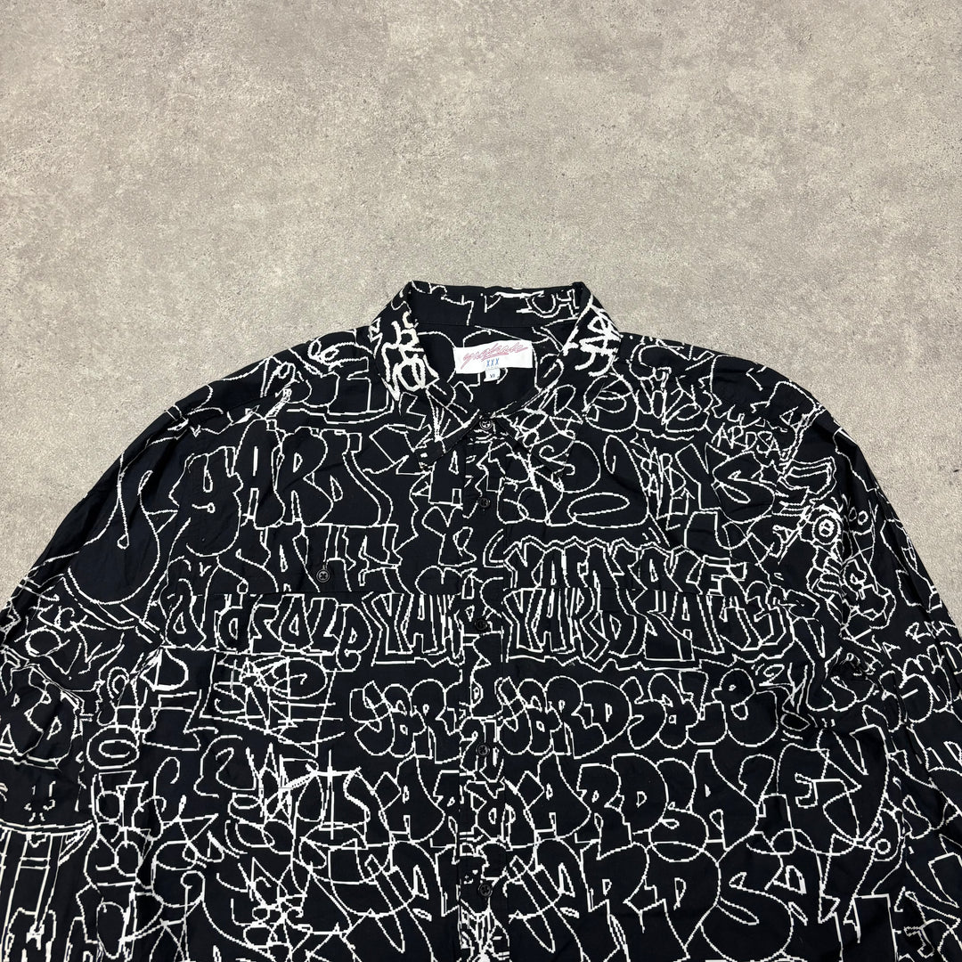 Yardsales Black Graffiti Long Sleeve Shirt (XL)