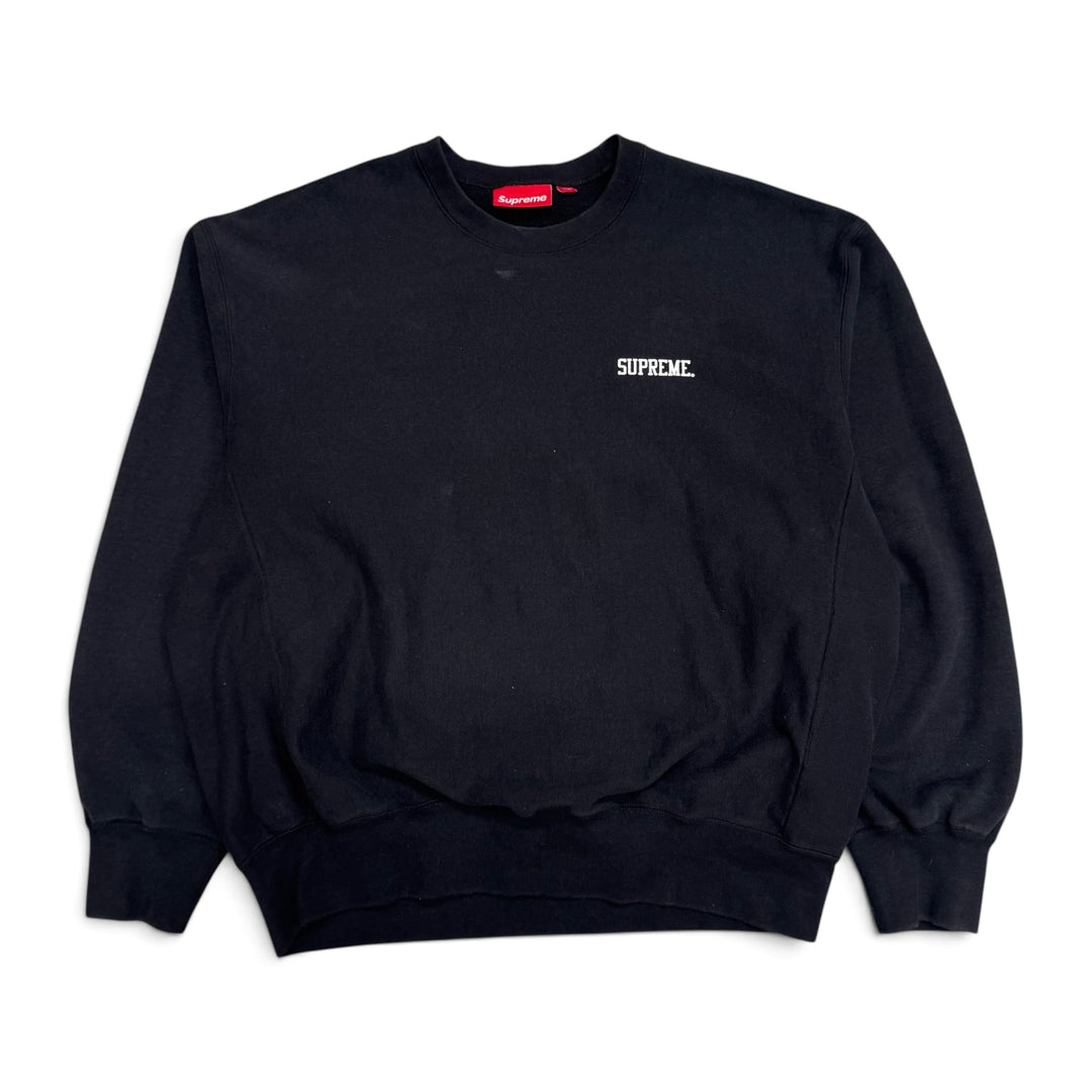 Supreme Washed Crewneck Sweatshirt Black (L)