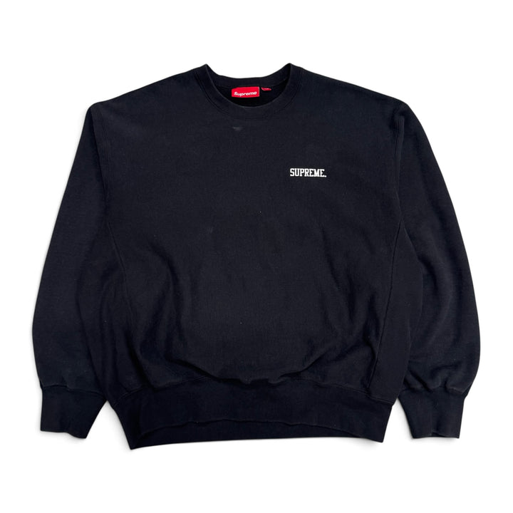 Supreme Washed Crewneck Sweatshirt Black (L)