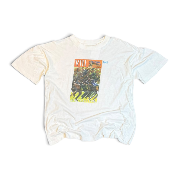 1996 Vintage Marathon White Graphic T-Shirt (S)