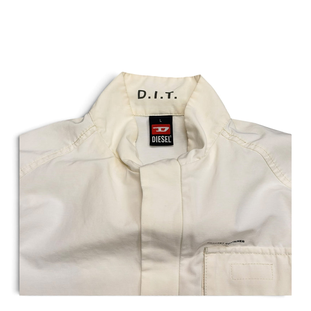 Vintage 00’s Diesel White Indigo Tech Jacket (L)
