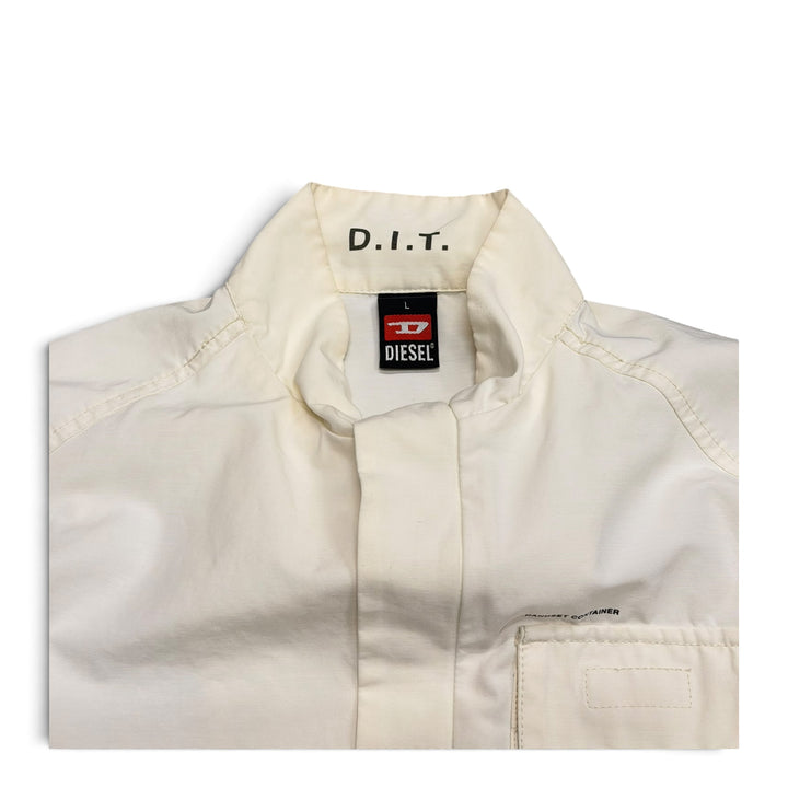 Vintage 00’s Diesel White Indigo Tech Jacket (L)