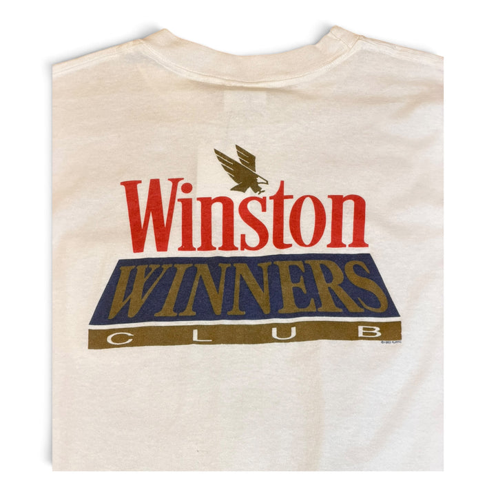 90's Vintage Winston White Graphic T-Shirt (XL)