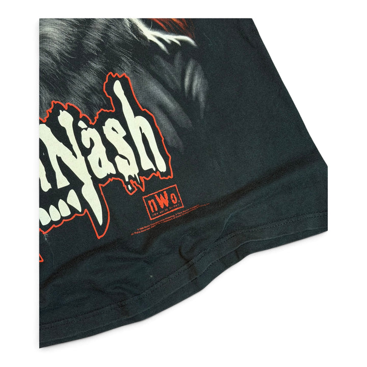 Vintage Liquid Blue NWO Kevin Nash Black Graphic T-Shirt (XL)