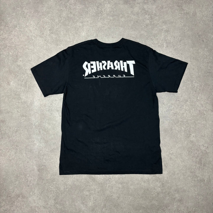 Supreme Thrasher Harold Black Graphic T-Shirt (L)