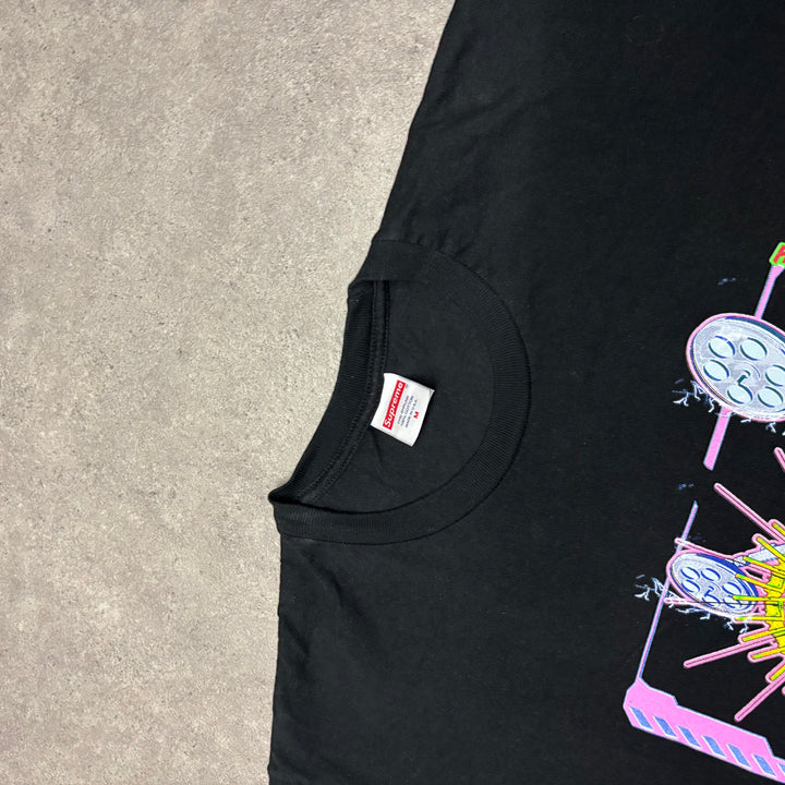 Supreme Electromagnetic Black Graphic T-Shirt (M)