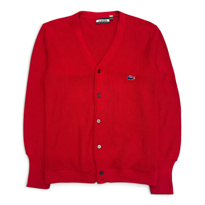 Vintage Lacoste Knitted  Cardigan Red Women (L)