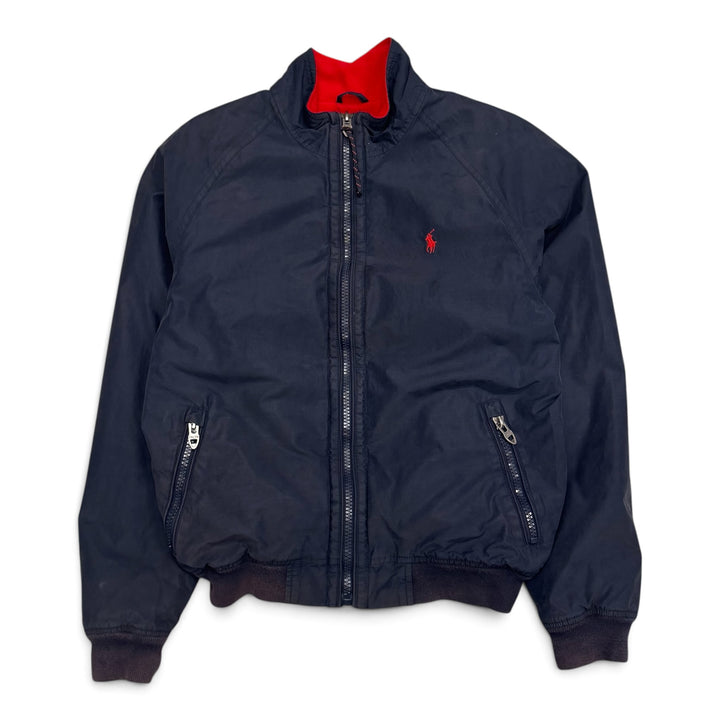 Polo Ralph Lauren Navy Nylon & Red Fleece Lined Jacket (M)