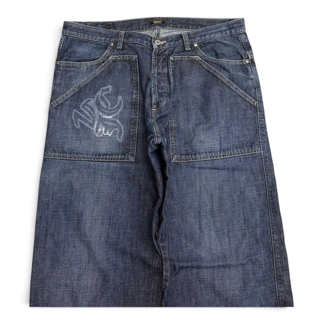Vintage Versace Baggy Jeans Blue (38)