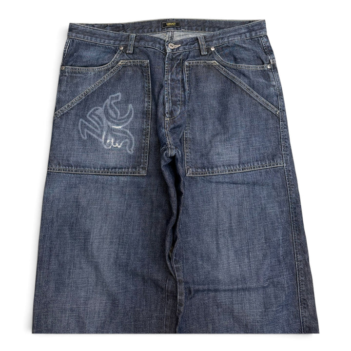 Vintage Versace Baggy Jeans Blue (38)