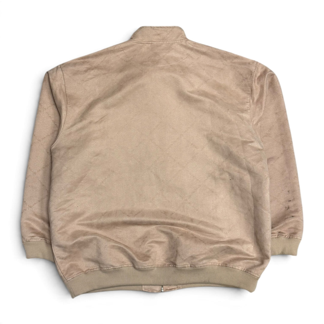 Vintage Pelle Pelle Suede Monogram Leather Jacket Set Cream (L)