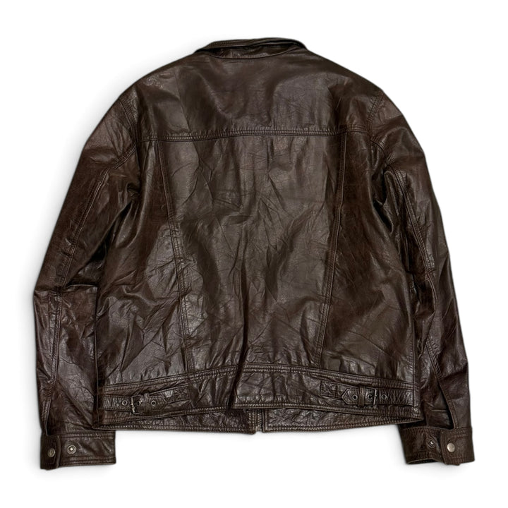 Vintage Leather Jacket Brown (M)
