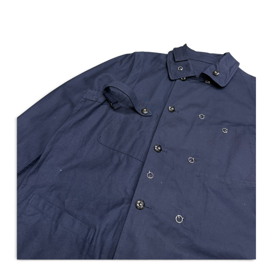 Vintage Jipijapa Button Up  Jacket Navy (L)