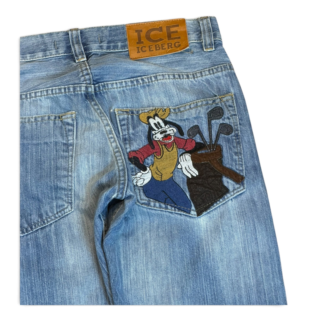 Vintage Iceberg Light Blue Denim Trousers (28)
