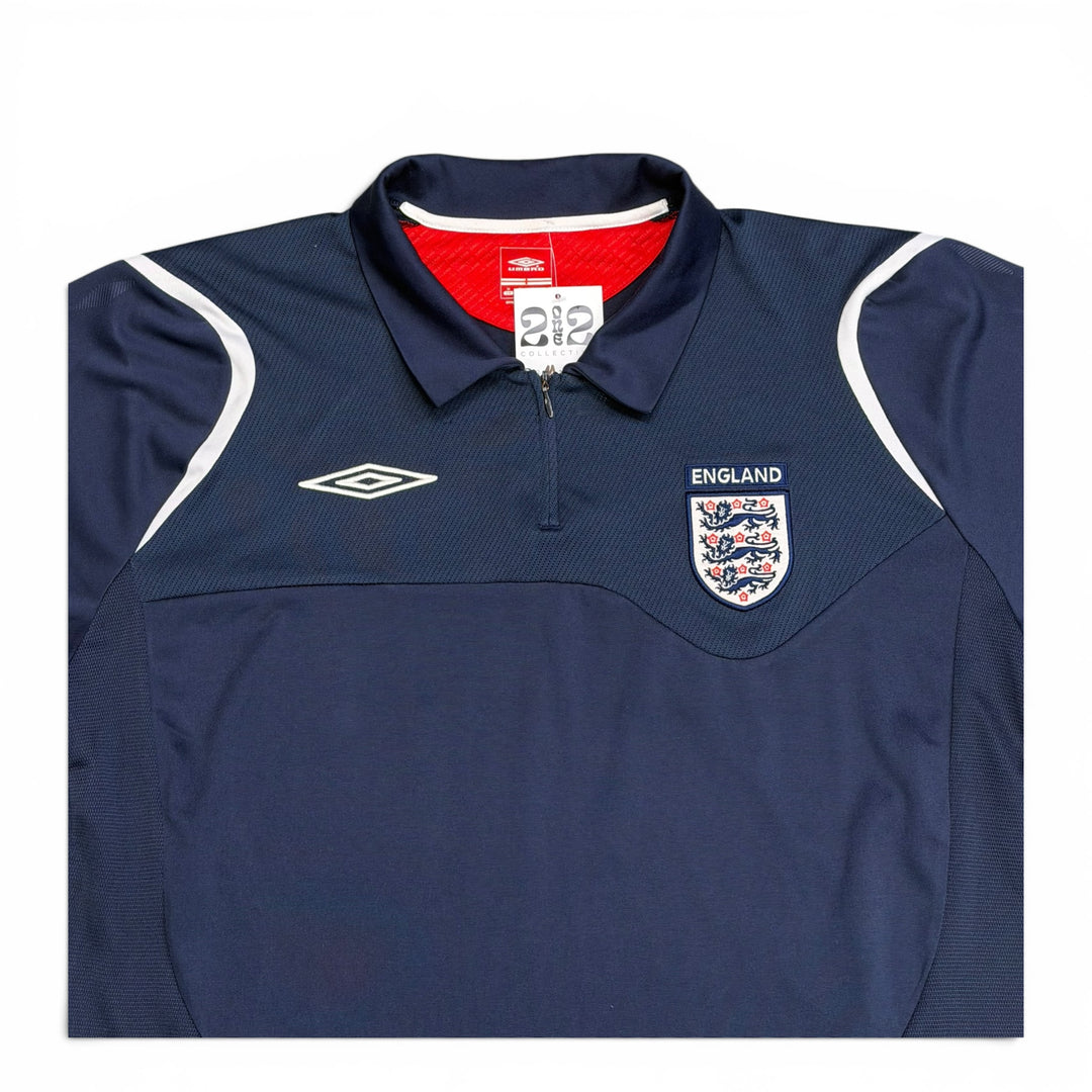 00's Vintage England Umbro Navy Polo Shirt (M)