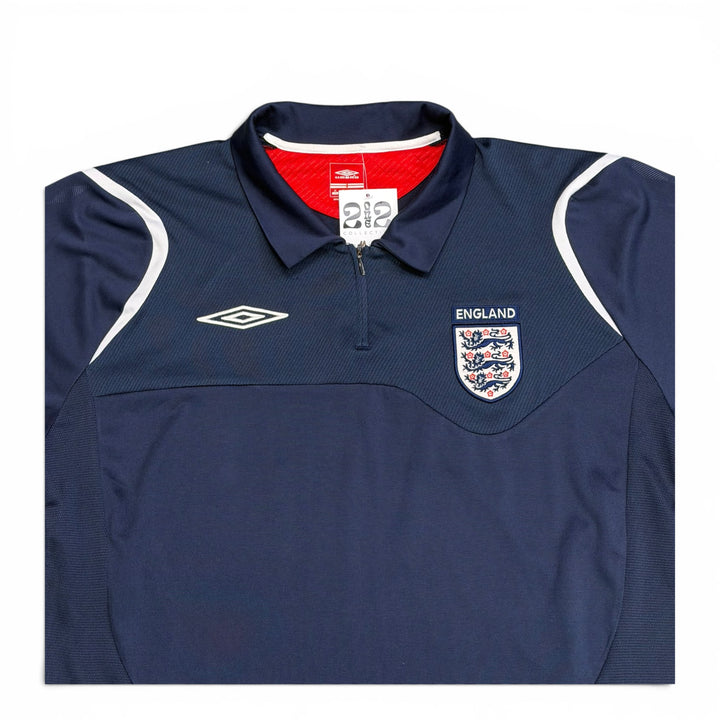 00's Vintage England Umbro Navy Polo Shirt (M)