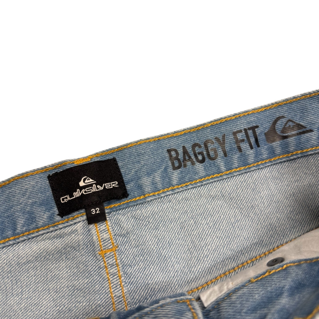 Quiksilver Light Blue Denim Baggy Fit Jeans (32)