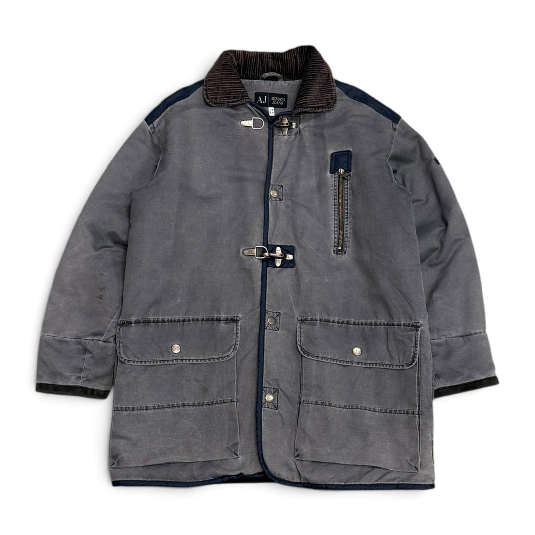 Vintage Armani Fireman Clasp Jacket Blue (XL)