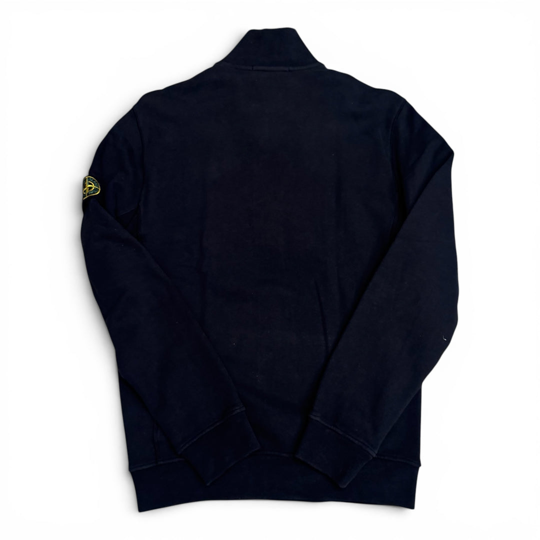 Stone Island Quarter Zip Sweatshirt Black (L)