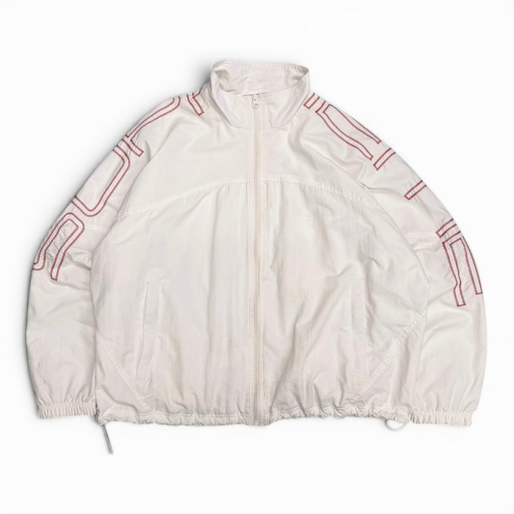 Supreme Spell Out Embroidered Track Jacket White (M)