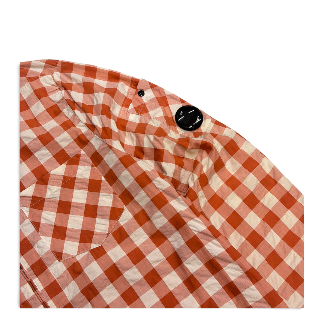 CP Company Gingham Red Zip Up Jacket (L)