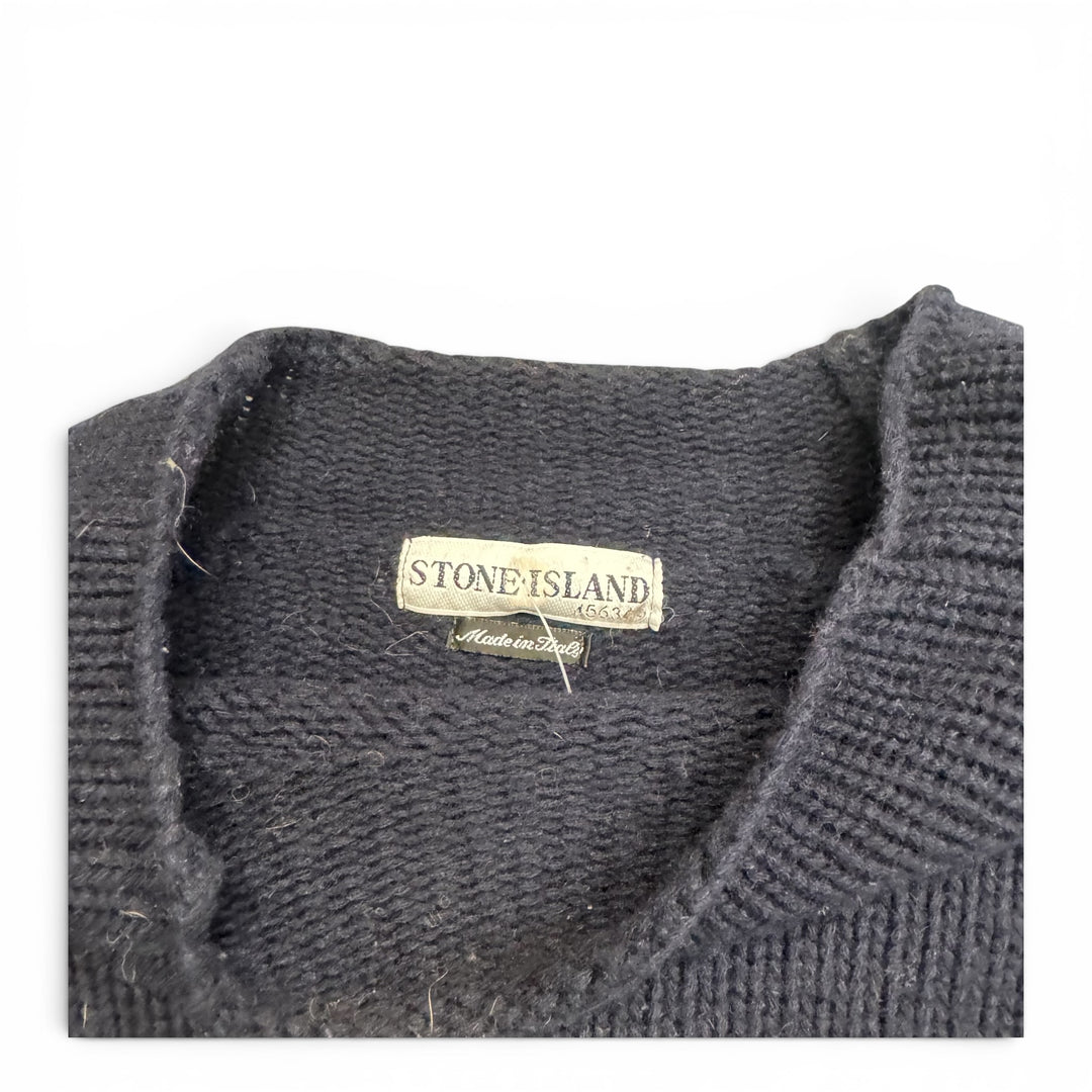 Vintage Stone Island Wool Jumper Navy (L)