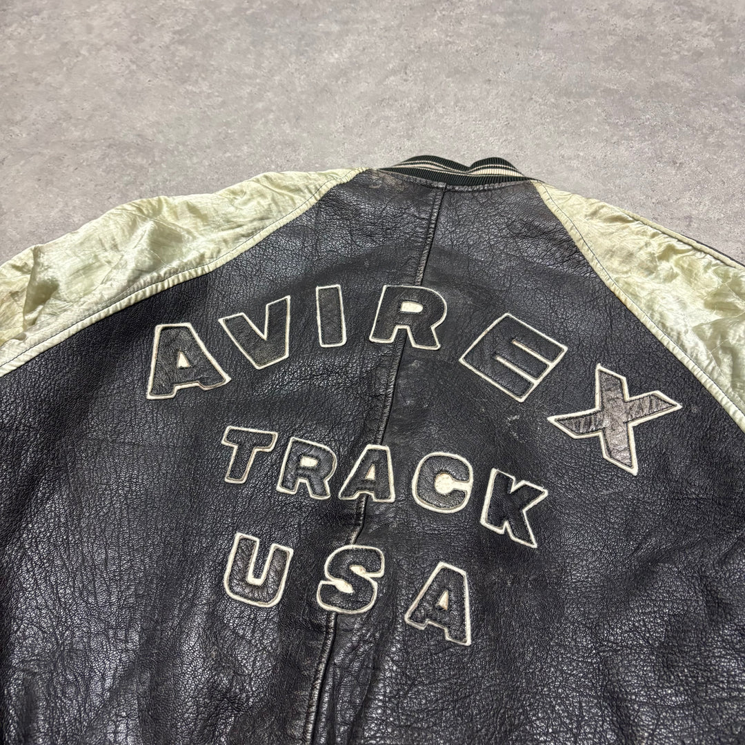 Vintage Avirex Brown Leather Jacket (S)