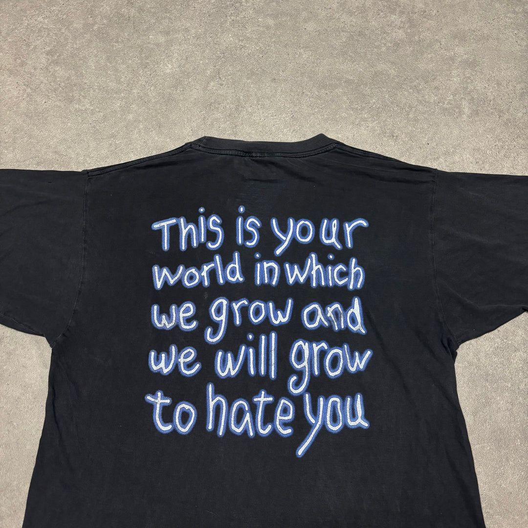 1994' Vintage Marilyn Manson Black Graphic T-Shirt (XL)