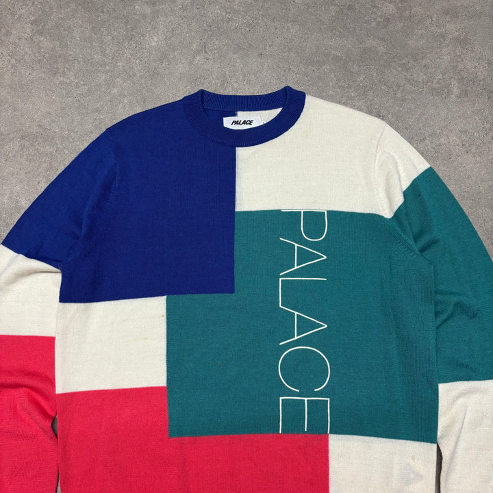 Palace Blukko Knit Square Patterned Sweater (L)